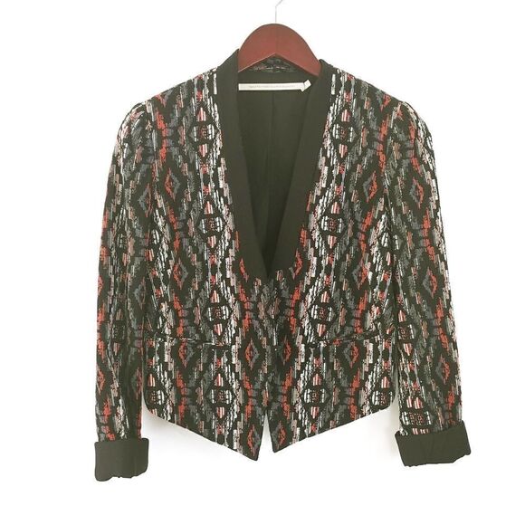 Twelfth Street Cynthia Vincent Blazer Aztec Black - Picture 1 of 5